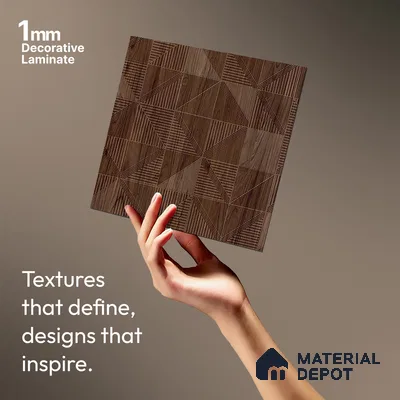 Wooden Look LM 20186 8 ft x 4 ft Texture Finish Decorative Laminate - 1 mm | Suitable for TV Unit, Wardrobe, Kitchen Cabinets