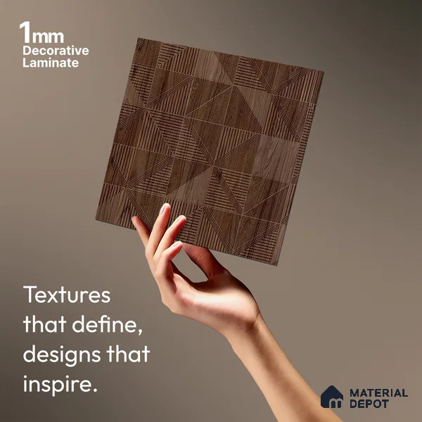 Wooden Look LM 20186 8 ft x 4 ft Texture Finish Decorative Laminate - 1 mm | Suitable for TV Unit, Wardrobe, Kitchen Cabinets