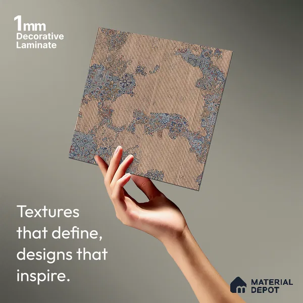 Patterned Look LM 20194 8 ft x 4 ft Texture Finish Decorative Laminate - 1 mm | Suitable for Bedroom, TV Unit, Wardrobe