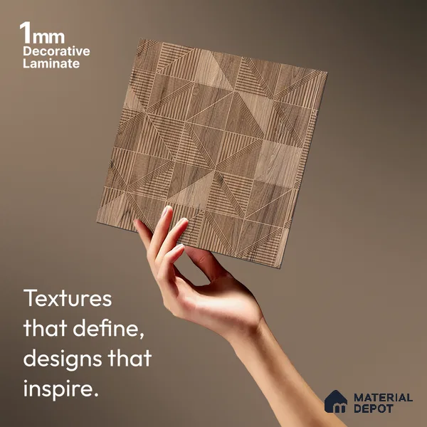 Patterned Look LM 20195 8 ft x 4 ft Texture Finish Decorative Laminate - 1 mm | Suitable for Bedroom, TV Unit, Wardrobe