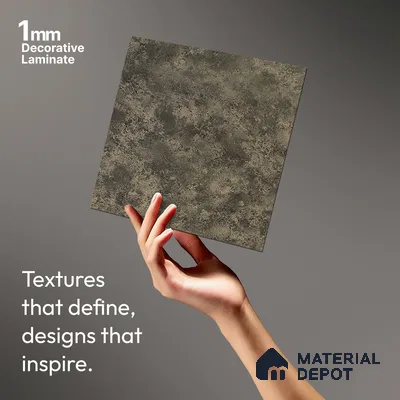 Brown Marble Look LM 20267 8 ft x 4 ft Texture Finish Decorative Laminate - 1 mm | Suitable for TV Unit, Wardrobe, Kitchen Cabinets