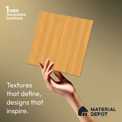 Wooden Look LM 21002 8 ft x 4 ft Texture Finish Decorative Laminate - 1 mm | Suitable for TV Unit, Wardrobe, Kitchen Cabinets