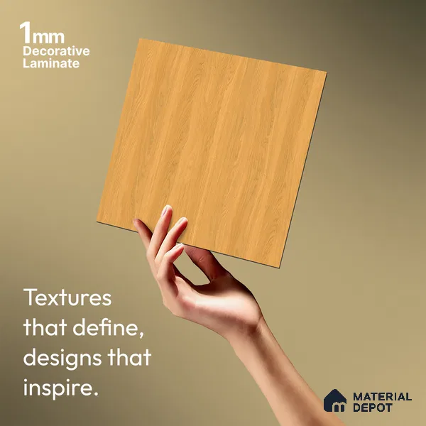 Wooden Look LM 21002 8 ft x 4 ft Texture Finish Decorative Laminate - 1 mm | Suitable for TV Unit, Wardrobe, Kitchen Cabinets