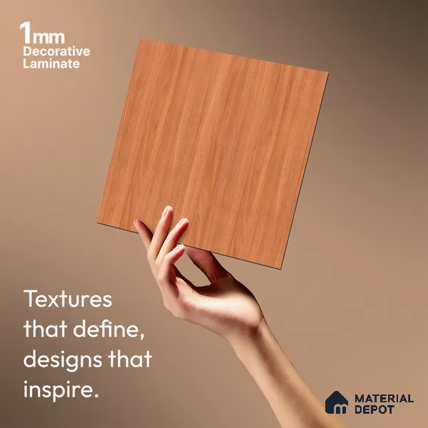 Wooden Look LM 21003 8 ft x 4 ft Texture Finish Decorative Laminate - 1 mm | Suitable for TV Unit, Wardrobe, Kitchen Cabinets