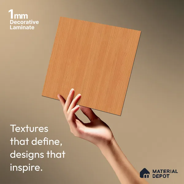 Wooden Look LM 21005 8 ft x 4 ft Texture Finish Decorative Laminate - 1 mm | Suitable for TV Unit, Wardrobe, Kitchen Cabinets