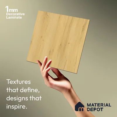 Wooden Look LM 21014 8 ft x 4 ft Texture Finish Decorative Laminate - 1 mm | Suitable for TV Unit, Wardrobe, Kitchen Cabinets