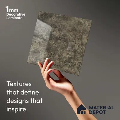 Stone Look LM 21021 8 ft x 4 ft High Gloss Finish Decorative Laminate - 1 mm | Suitable for TV Unit, Wardrobe, Kitchen Cabinets