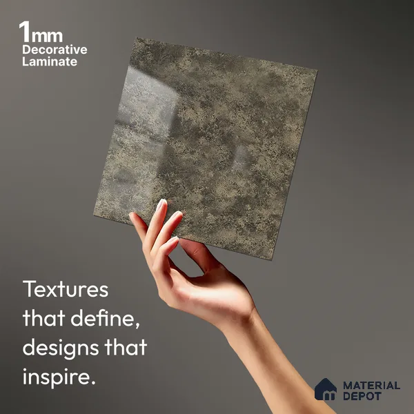 Stone Look LM 21021 8 ft x 4 ft High Gloss Finish Decorative Laminate - 1 mm | Suitable for TV Unit, Wardrobe, Kitchen Cabinets