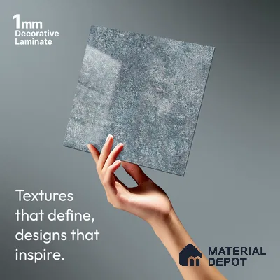 Stone Look LM 21022 8 ft x 4 ft High Gloss Finish Decorative Laminate - 1 mm | Suitable for TV Unit, Wardrobe, Kitchen Cabinets