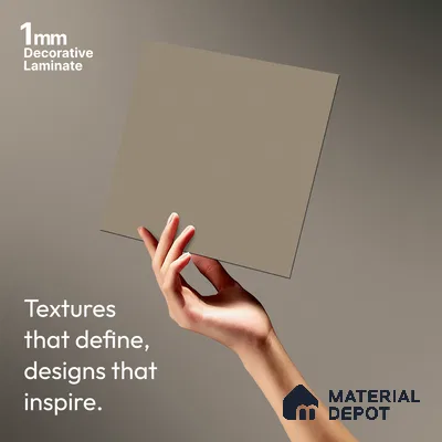 Beige Leather Look LM 21031 8 ft x 4 ft Suede Finish Decorative Laminate - 1 mm | Suitable for TV Unit, Wardrobe, Kitchen Cabinets