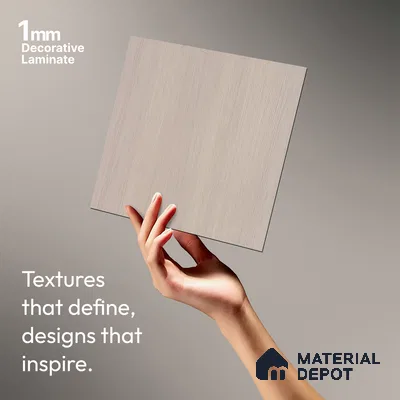 Wooden Look LM 21037 8 ft x 4 ft Suede Finish Decorative Laminate - 1 mm | Suitable for TV Unit, Wardrobe, Kitchen Cabinets
