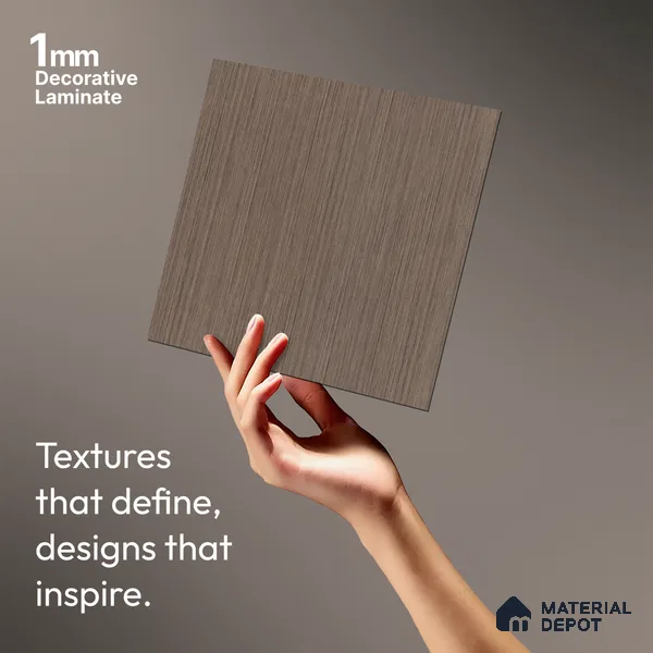 Wooden Look LM 21038 8 ft x 4 ft Suede Finish Decorative Laminate - 1 mm | Suitable for TV Unit, Wardrobe, Kitchen Cabinets