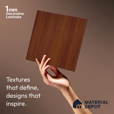 Wooden Look LM 21042 8 ft x 4 ft Suede Finish Decorative Laminate - 1 mm | Suitable for TV Unit, Wardrobe, Kitchen Cabinets