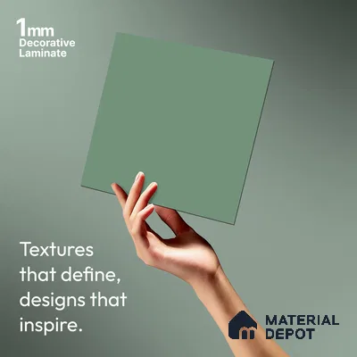 LM 21048 B Cyan Sliky Matte Finish 8 ft x 4 ft Decorative Laminate - 1 mm | Suitable for Living Room, Kitchen, Office