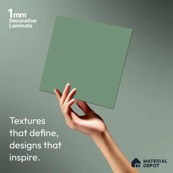 LM 21048 B Cyan Sliky Matte Finish 8 ft x 4 ft Decorative Laminate - 1 mm | Suitable for Living Room, Kitchen, Office
