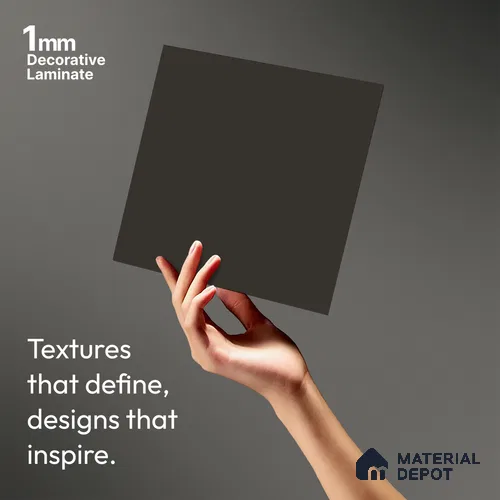 LM 21049 B Steel Sliky Matte Finish 8 ft x 4 ft Decorative Laminate - 1 mm | Suitable for Living Room, Kitchen, Office