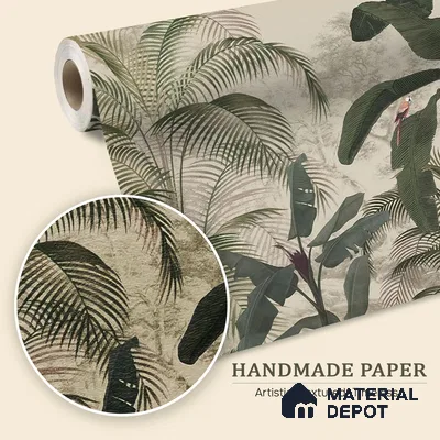 Coastal Life, Tropical Theme Wallpaper, Customised Sukoon Series Handmade Tropical Design (Customised Size Wallpaper)