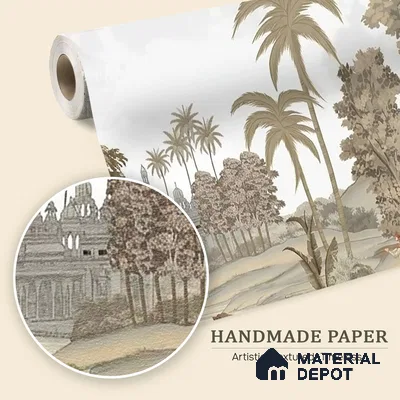 Jaisalmer, Indian Theme Wall Wallpaper, Customised Sukoon Series Handmade Nature Design (Customised Size Wallpaper)