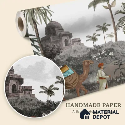 Jodhpur, A Rich Rajasthan Theme Wallpaper, Customised Sukoon Series Handmade Patterned Design (Customised Size Wallpaper)