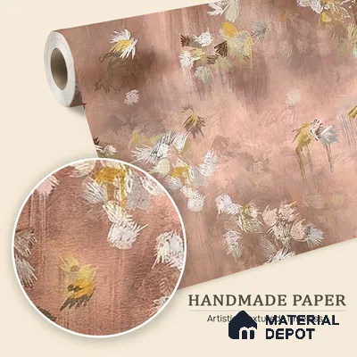Worth It, Abstract Pattern Wallpaper Design for Walls, Pink Sukoon Series Handmade Abstract Design (Customised Size Wallpaper)