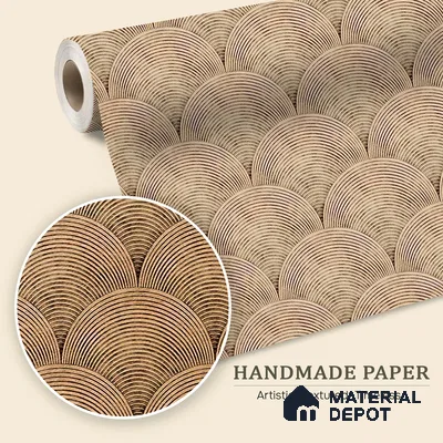 Sandy Arches Abstract Modern Theme Geometric for Rooms Handmade (Customised Wallpaper)