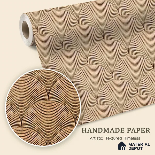 Sandy Arches Abstract Modern Theme Geometric for Rooms Handmade (Customised Wallpaper)