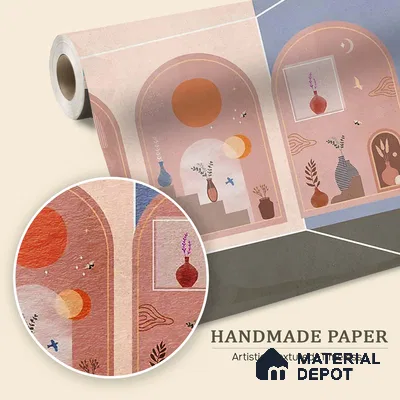 Contemporary Charm Abstract Theme Modern Handmade (Customised Wallpaper)