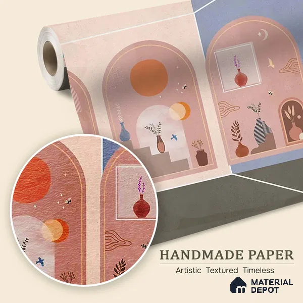 Contemporary Charm Abstract Theme Modern Handmade (Customised Wallpaper)