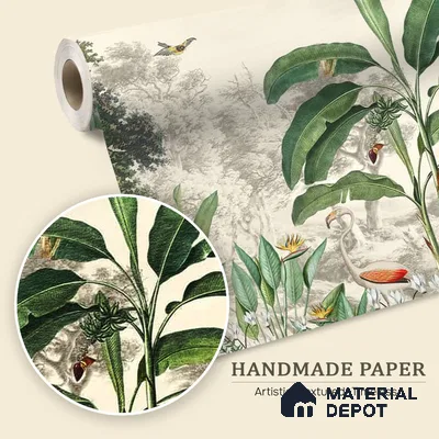 Jhurmut- Tropical Theme Designer Handmade (Customised Wallpaper)