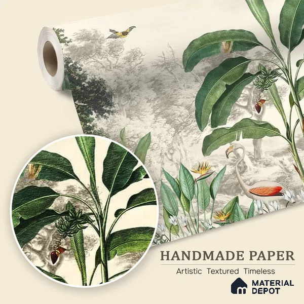 Jhurmut- Tropical Theme Designer Handmade (Customised Wallpaper)