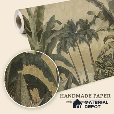 Lush European Landscape Handmade Finish (Customised Wallpaper)