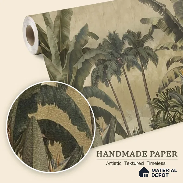 Lush European Landscape Handmade Finish (Customised Wallpaper)