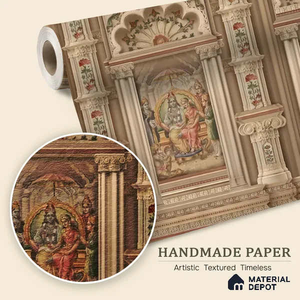 Ram Darbar 3D Handmade (Customized Size Wallpaper)