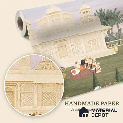 Bagaan Indian Art Inspired Luxury Handmade Wallpaper Design