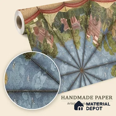 Maharaja Maharani Canopy Handmade Customized Ceiling Wallpaper