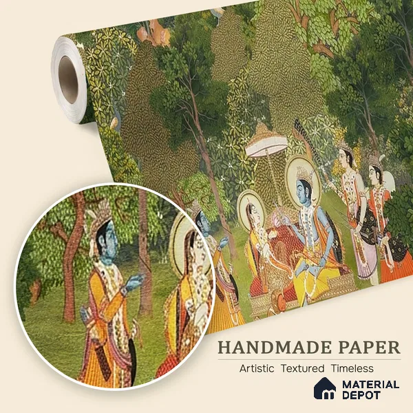 Van Raag Customized Wallpaper Handmade(Luxury)