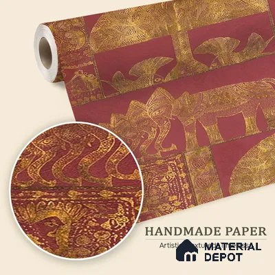 Geet Madhubani Customized Wallpaper Handmade(Luxury)