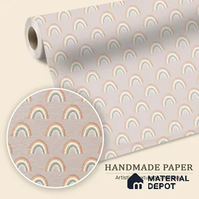 Joyland Pastel Pink Handmade Wallpaper