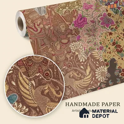 Rang Rali, Indian Handmade Wallpaper | Customised Size Wallpaper