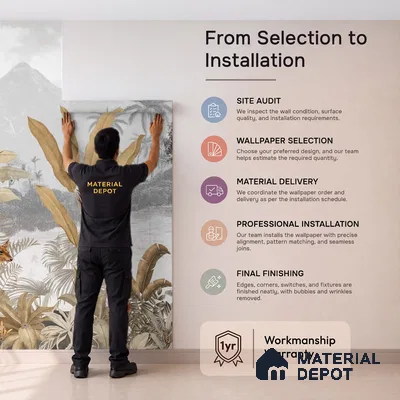 H902912 Cheer, Jungle Theme Wallpaper, Sepia Tone Sukoon Series Canvas Nature Design (Customised Size Wallpaper)