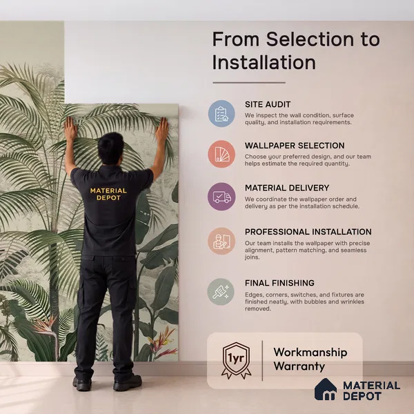Coastal Life, Tropical Theme Wallpaper, Customised Sukoon Series Canvas Tropical Design (Customised Size Wallpaper)