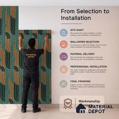Deep Harmony, Abstract Wall Wallpaper, Customised Sukoon Series Canvas Florals Design (Customised Size Wallpaper)