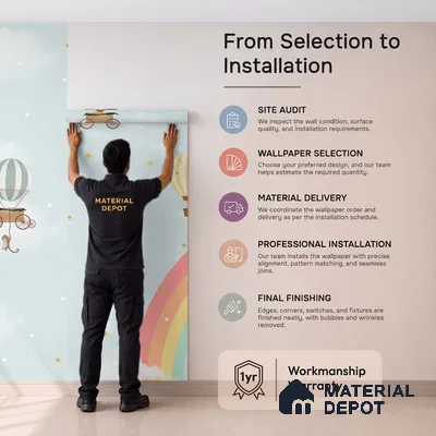 Rainbow & Hot Air Balloons Themes Children Room Wall Designs, Custom Wallpaper Sparkla N Shine Series Handmade Entertainment Design (Customised Size Wallpaper)