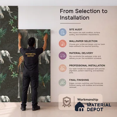 5131-2 | 5 Meter x 42 Inch PVC Animal Print Look Wallpaper - 57 Sq. Ft. | Minimum 15% wastage during installation