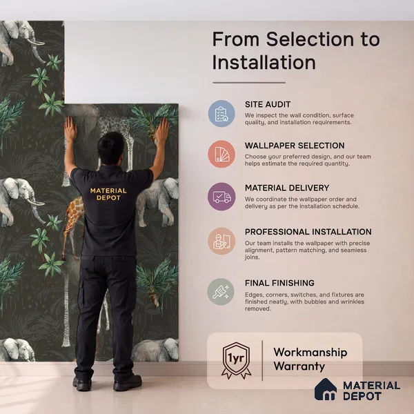 5131-2 | 5 Meter x 42 Inch PVC Animal Print Look Wallpaper - 57 Sq. Ft. | Minimum 15% wastage during installation