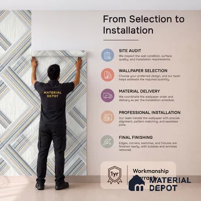 88492-3 | 5 Meter x 42 Inch PVC Abstract Look Wallpaper - 57 Sq. Ft. | Minimum 15% wastage during installation