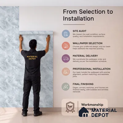 88527-1 | 5 Meter x 42 Inch PVC Marble Look Wallpaper - 57.41 Sq. Ft. | Minimum 10% wastage during installation
