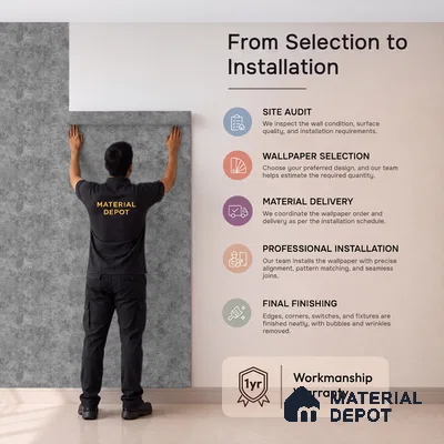 88528-4 | 5 Meter x 42 Inch PVC Patterned Look Wallpaper - 57.41 Sq. Ft. | Minimum 15% wastage during installation