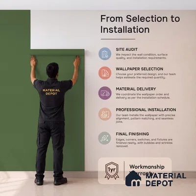 88536-3 | 5 Meter x 42 Inch PVC Texture Look Wallpaper - 57.41 Sq. Ft. | Minimum 15% wastage during installation