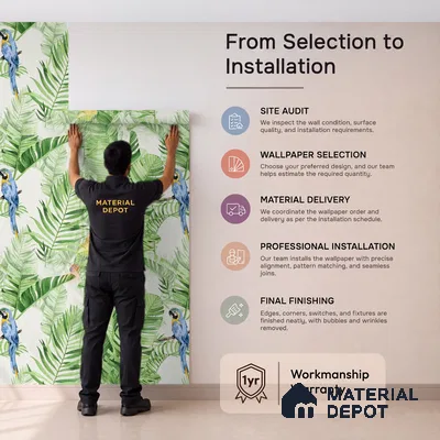 88537-1 | 5 Meter x 42 Inch PVC Nature Look Wallpaper - 57.41 Sq. Ft. | Minimum 15% wastage during installation
